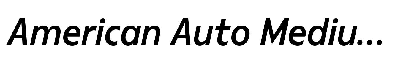 American Auto Medium Italic